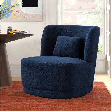 Navy blue 2024 swivel accent chair